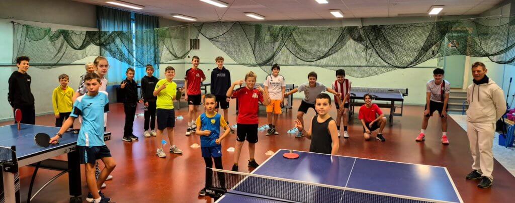 Stage de ping-pong du lundi 22 décembre 2025